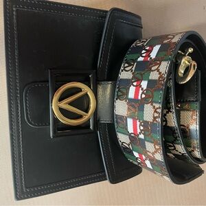 Mario By Valentino brand new w/o tags crossbody black bag w/2 interior pockets.